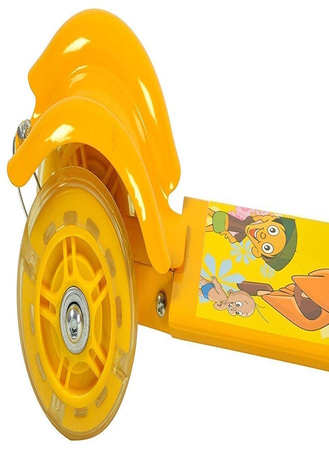 NEYU Skate Scooter for Kids 3 Wheel Lean to Steer 3 Adjustable Height with Suspension for Kids Boys & Girls (Yellow) - Image 4